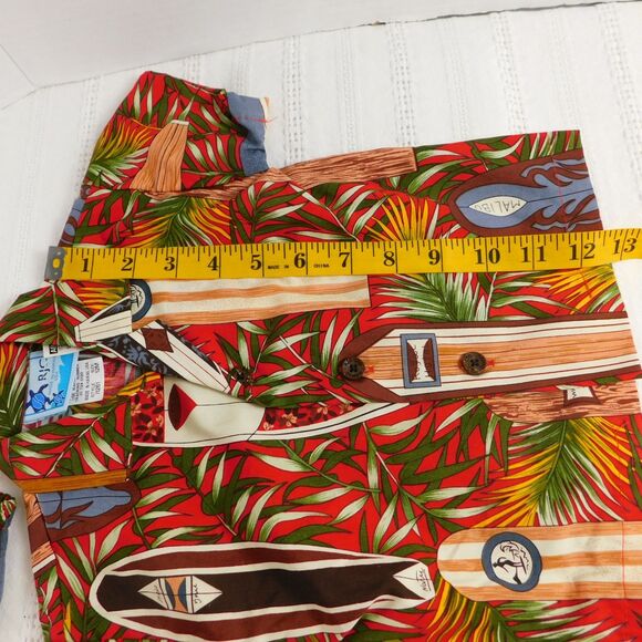RJC Infant Boy Hawaiian Shirt Shorts Set 12M Cotton Surfboard Tropical Pattern - Picture 13 of 16
